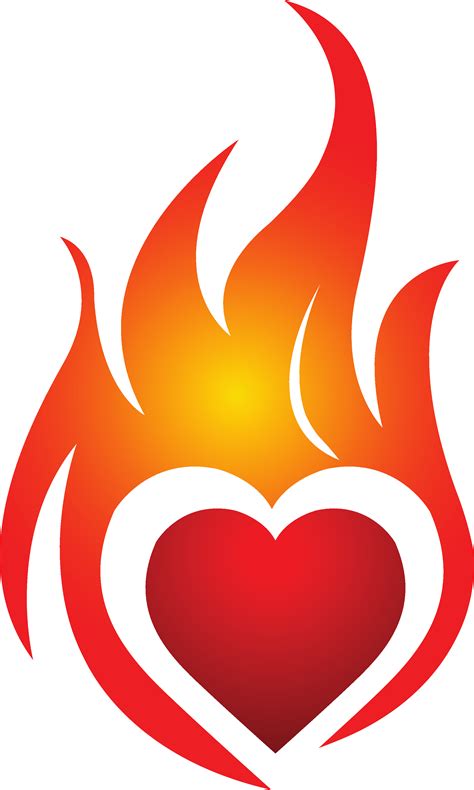 Download 28 Collection Of Heart On Fire Clipart - Heart On Fire Logo ...