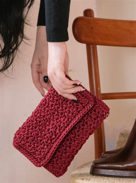 Jasmine clutch crochet bag – Senhandmade.com