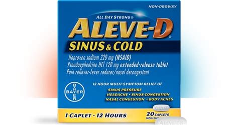 Relieve Sinus Congestion with Aleve-D Sinus & Cold | Aleve®