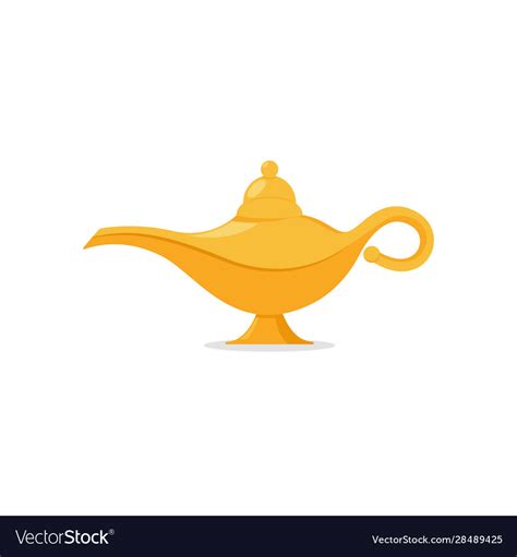 Lamp aladdin magic icon aladin genie Royalty Free Vector