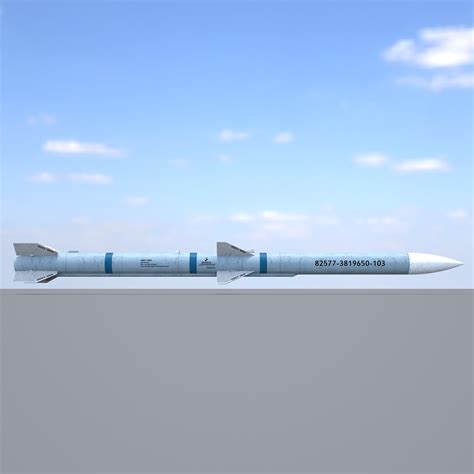 AIM-120D Missile 3D Model $59 - .max .fbx .obj - Free3D