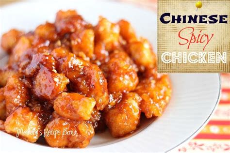 Chinese Spicy Chicken...It is the same as Sweet and Sour Chicken, only less sweet and has a fire ...