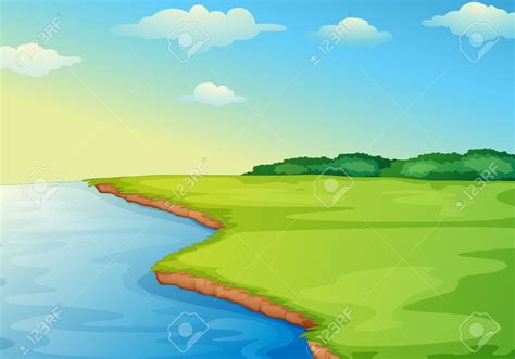 Grass river clipart - Clipground