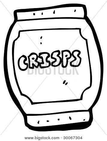 Packet Crisps Cartoon Image & Photo | Bigstock