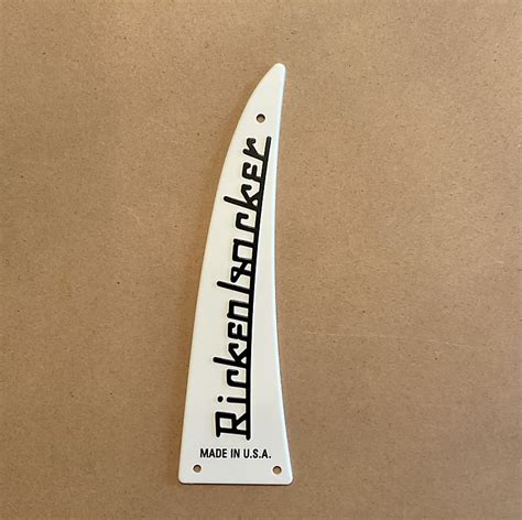 Rickenbacker Truss Rod Cover with Screws, White, for Guitar | Reverb