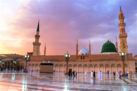 Medinasaudi Arabia May 30 2015 Prophet Mohammed Mosque Square Al Masjid ...