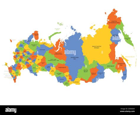 Russian Oblasts Map
