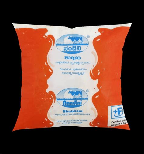 Nandini Shubham Pasteurized Standardized Milk, Packet at Rs 36/litre in ...