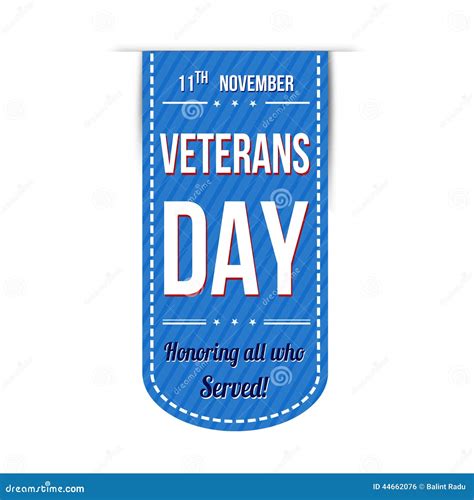 Veterans day banner design stock vector. Illustration of sign - 44662076