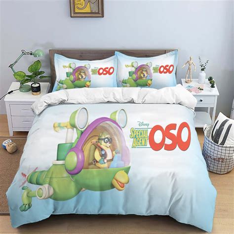 Special Agent Oso Bedding Three Piece Quilt Cover Comfortable - Etsy