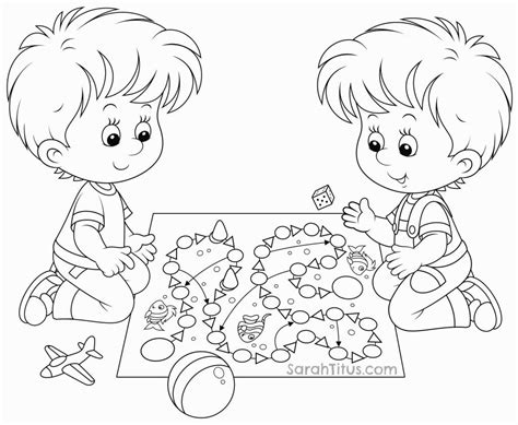 Free Coloring Pages Children Playing, Download Free Coloring Pages Children Playing png images ...