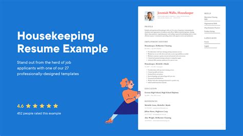 Housekeeping Resume Examples & Templates (2025) · Resume.io