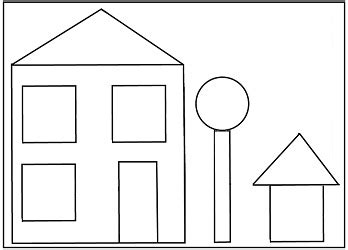 13 Best Images of Shape House Worksheet - Preschool House Shape Template, Following Directions ...