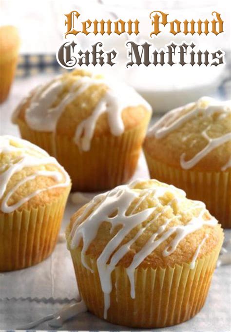 Lemon Pound Cake Muffins