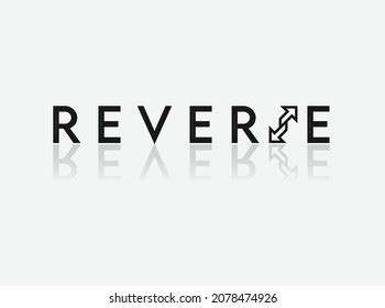 Reverse Typography Logo Style Stock Vector (Royalty Free) 2078474926 ...