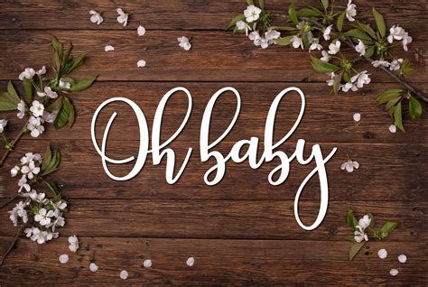 Oh Baby Wood Baby Shower Sign baby shower signage baby | Etsy