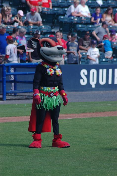 Nutty the Squirrel, mascot of The Richmond Flying Squirrels. | Flying ...