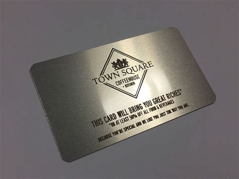 Business card on a silver metal that's laser engraved | Laser engraved business cards, Metal ...