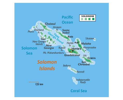 Maps of Solomon Islands | Collection of maps of Solomon Islands | Oceania | Mapsland | Maps of ...