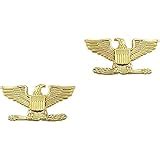 Amazon.com: COLONEL EAGLE GOLD UNIFORM COLLAR BRASS PINS INSIGNIA EMBLEM ARMY MILITARY POLICE ...