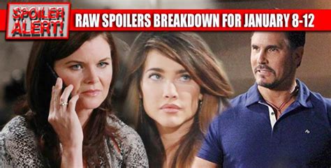 The Bold and the Beautiful Spoilers Raw Breakdown for January 8-12