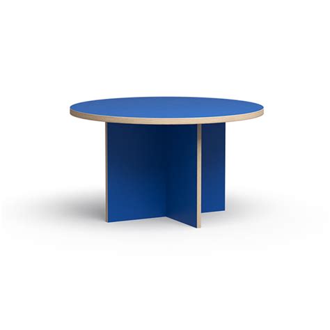 FURNITURE, TABLES |Dining table, blue, round 130cm | set.