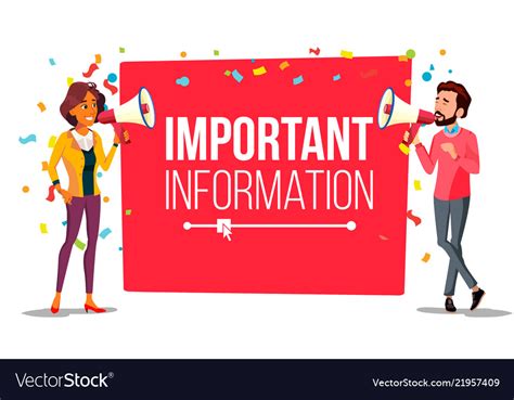 Important information attention banner Royalty Free Vector