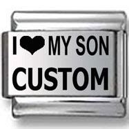 I Love My Son Custom Laser Charm