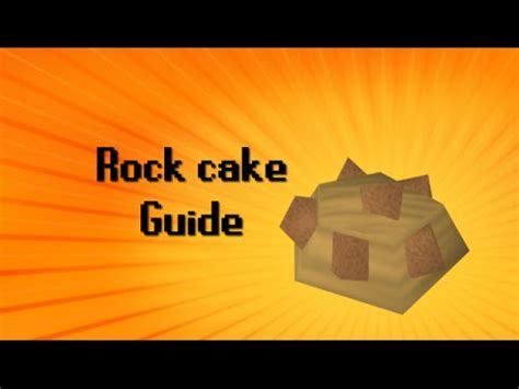 How to make Dwarven rock cake in Old School RuneScape 2007 - YouTube