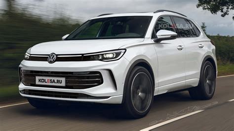 2024 VW Tiguan rendered with sleek body after recent teaser images