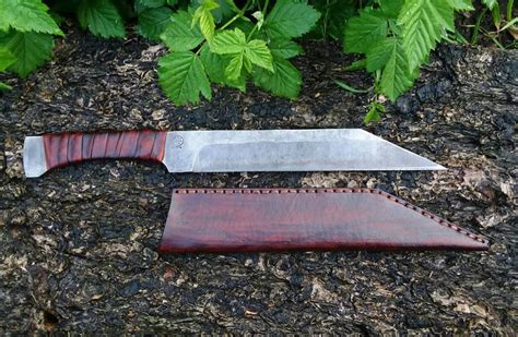 Viking Large Seax and Sheath Hand Forged Handmade - Etsy