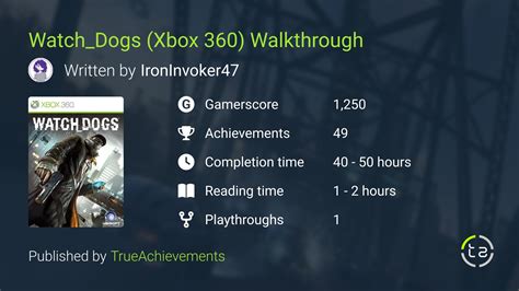 Watch_Dogs (Xbox 360) Walkthrough