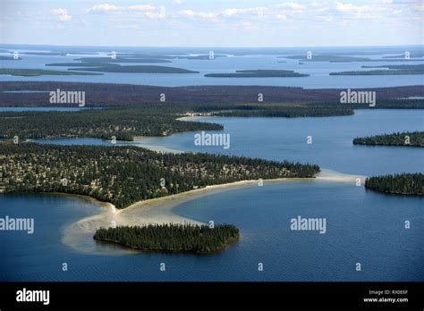 aerial, Cree Lake, Saskatchewan Stock Photo - Alamy