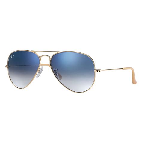 Ray-Ban - RB3025 001/3F - Original Aviator Gradient - Gold - Light Blue ...