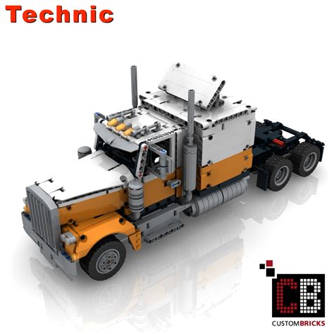 LEGO Technic Model Custom 42128 Long Haul Truck MOC Custombricks MOC ...