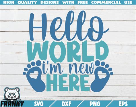 Hello world I'm new here SVG Instant download | Etsy