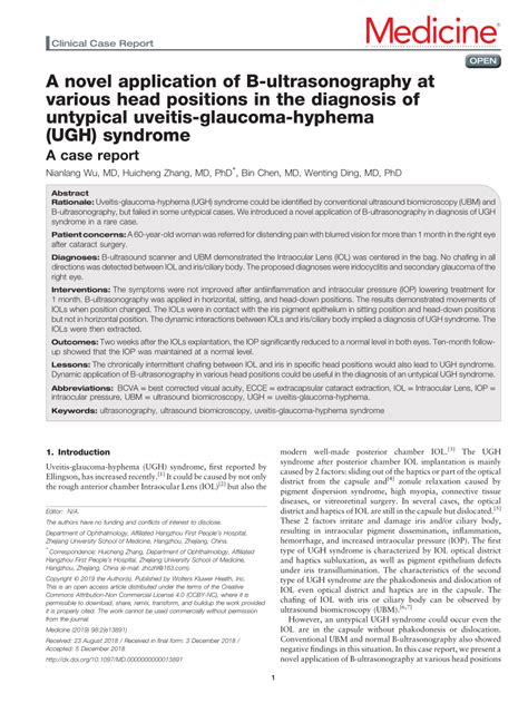 (PDF) A novel application of B-ultrasonography at various head ...