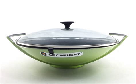 Lot - Le Creuset Kiwi Green Wok