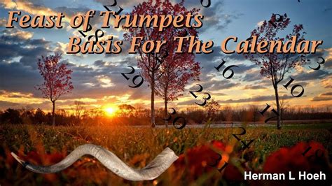 Feast of Trumpets Basis For The Calendar - YouTube