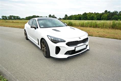 FRONT SPLITTER V.2 KIA STINGER GT Gloss Black | Our Offer \ Kia \ Stinger \ GT Our Offer \ Kia ...