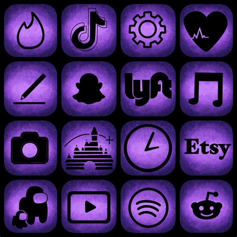 Purple Grunge Aesthetic Ios 14 Icons Apps | Etsy in 2022 | Snapchat icon, App icon design, Ios ...