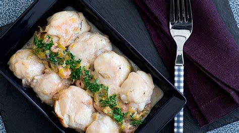 Monkfish cheeks with leek fondue - Brands wines, Estates and Châteaux Signé Ginestet