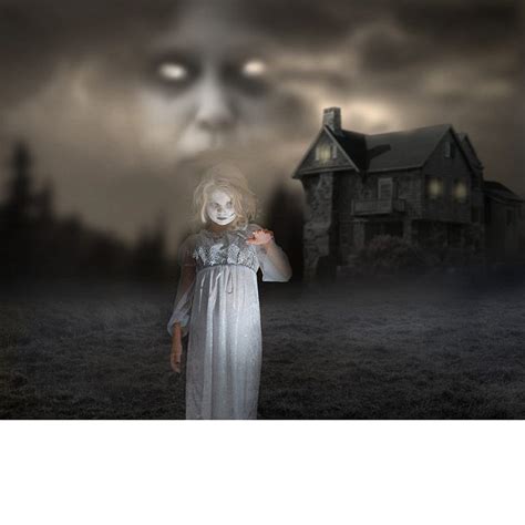 Haunted House Halloween Digital Backdrop – Squijoo.com