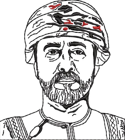 Sultan Qaboos and Sultan Haitham Embroidery Designs/3 Designs/ سلطان قابوس و السلطان هيثم ...