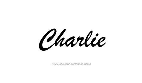 Charlie Name Tattoo Designs