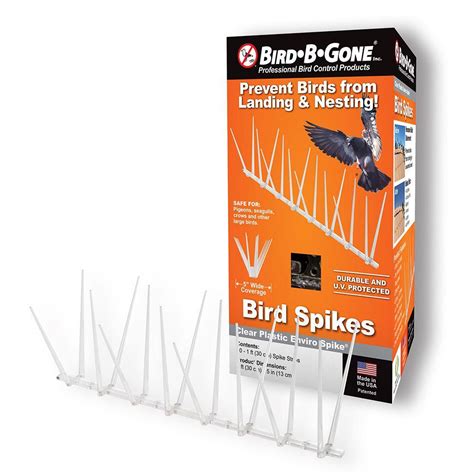 Bird B Gone Enviro Spike 10 ft. x 5 in. Plastic Bird Spikes-100521839 - The Home Depot