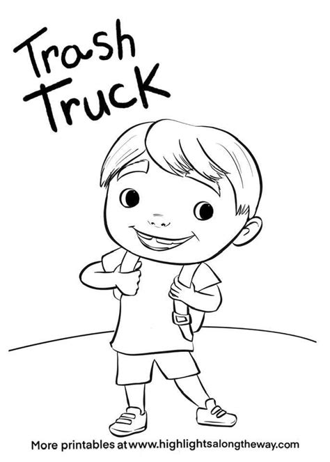 Trash Truck Coloring Pages Netflix - Free Printable Templates