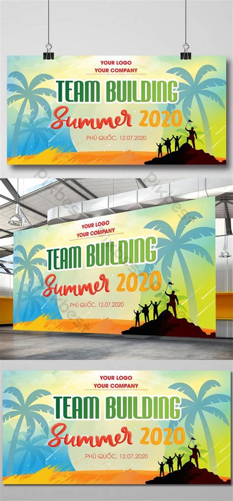 Team Building Summer In The Beach Poster | AI Free Download - Pikbest