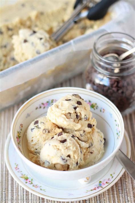 Chocolate Chip Cookie Dough Ice Cream | Celebrating Sweets