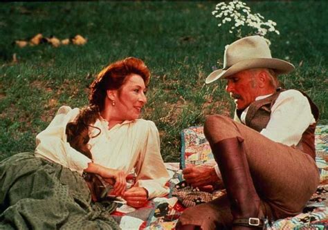 lonesome dove cast | Lonesome Dove Clara Allen (Anjelica Huston) and Gus McCrae (Robert ...